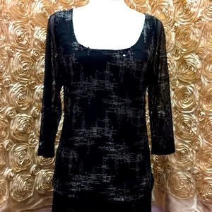 2/$40 💟 NWOT Monamie Black Top👚 Blouse
